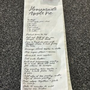 Charming Recipe Kitchen Towel in White